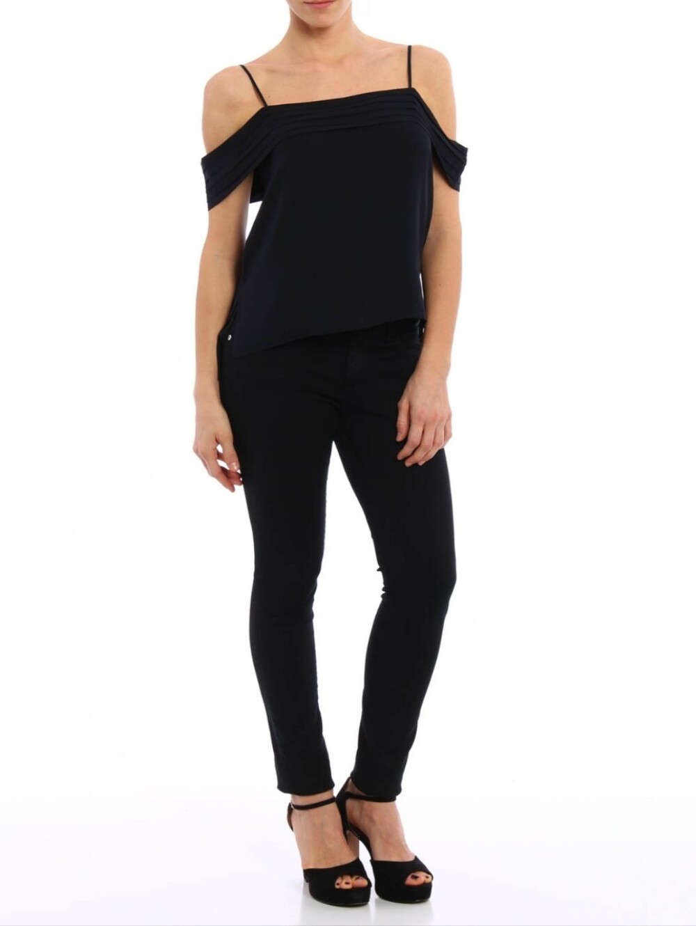T By Alexander Wang

Silk chiffon top